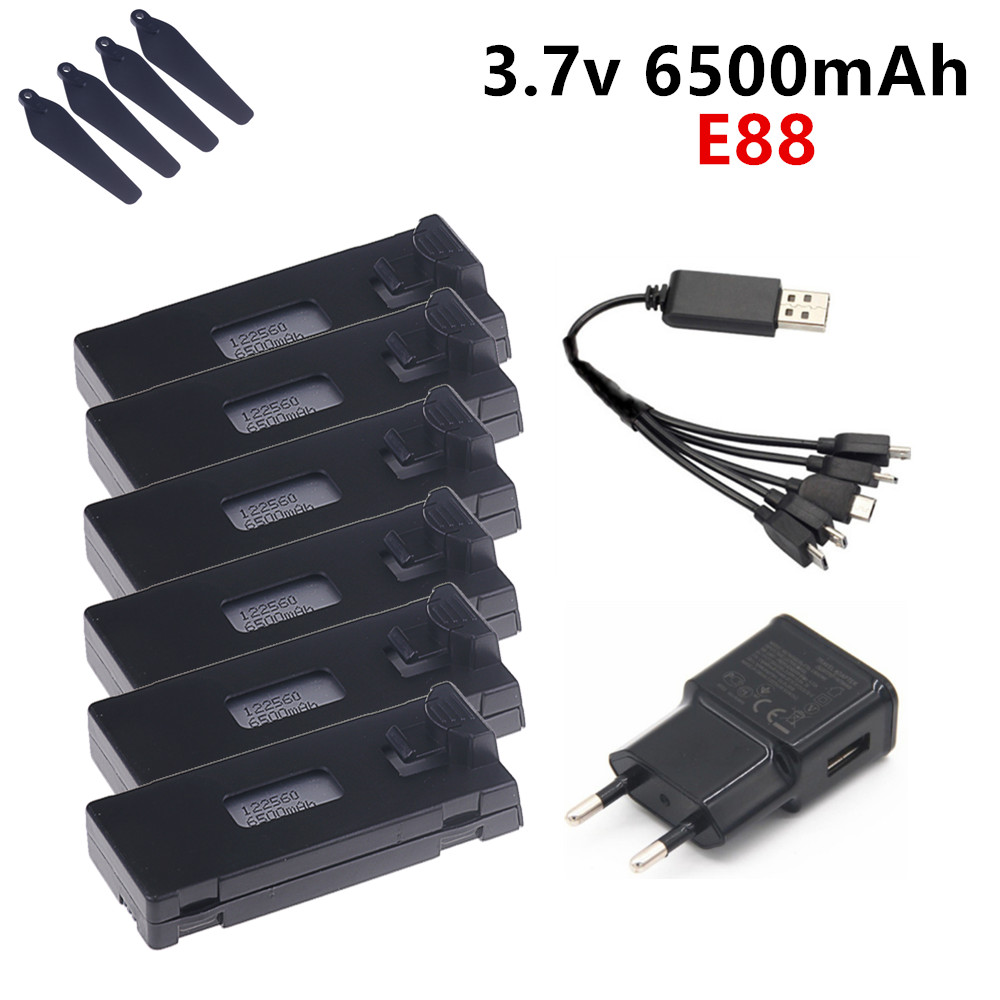 Drone Rc E99 Pro - 3.7V 6500mAh Lipo Batterij Voor E88