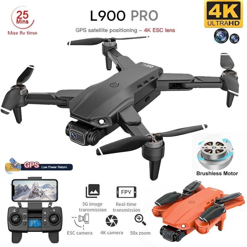 Dron Rc Quadcopter - L900 Pro Gps Drone 4K Professionele