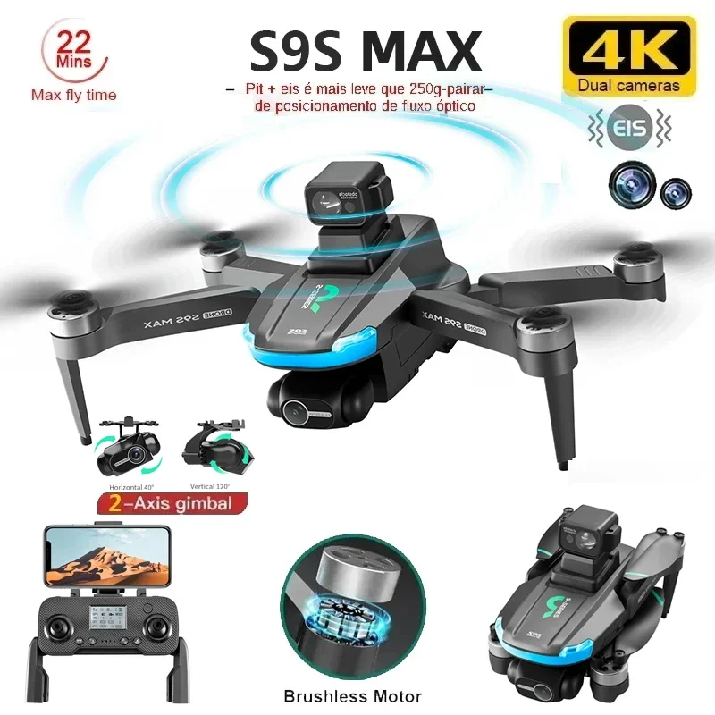 Dron Rc Quadcopter - NIEUWE S9S MAX MINI Drone 4K