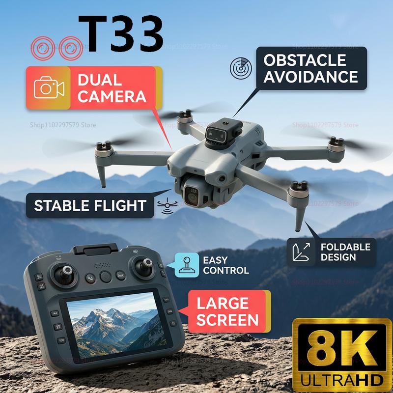 Drone Rc Folding - 2026 Nieuwe T33 RC Drone 8K