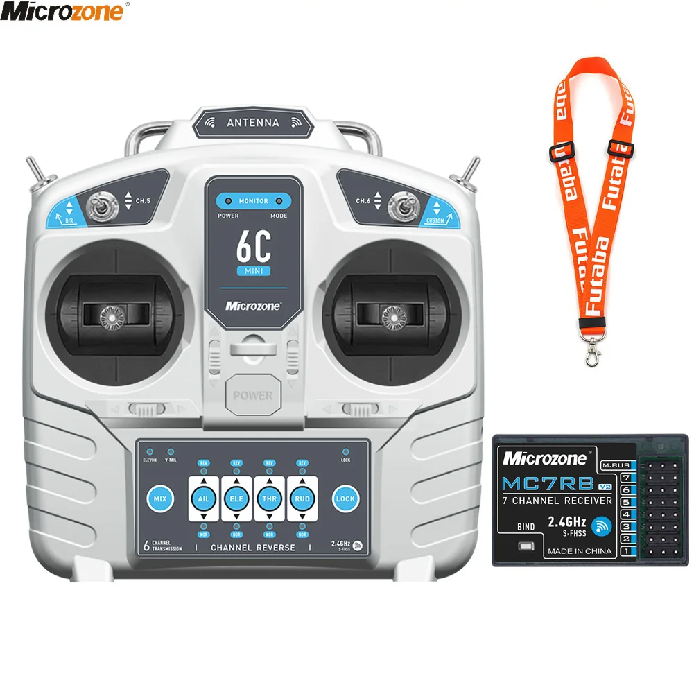 Drone Rc Receiver And Transmitter - Microzone Mc6c Mini V2 2.4G 6ch