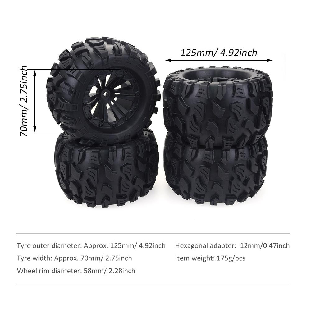 Rc Rock Crawler - Zd Racen 4 Stuks 125Mm 1/10