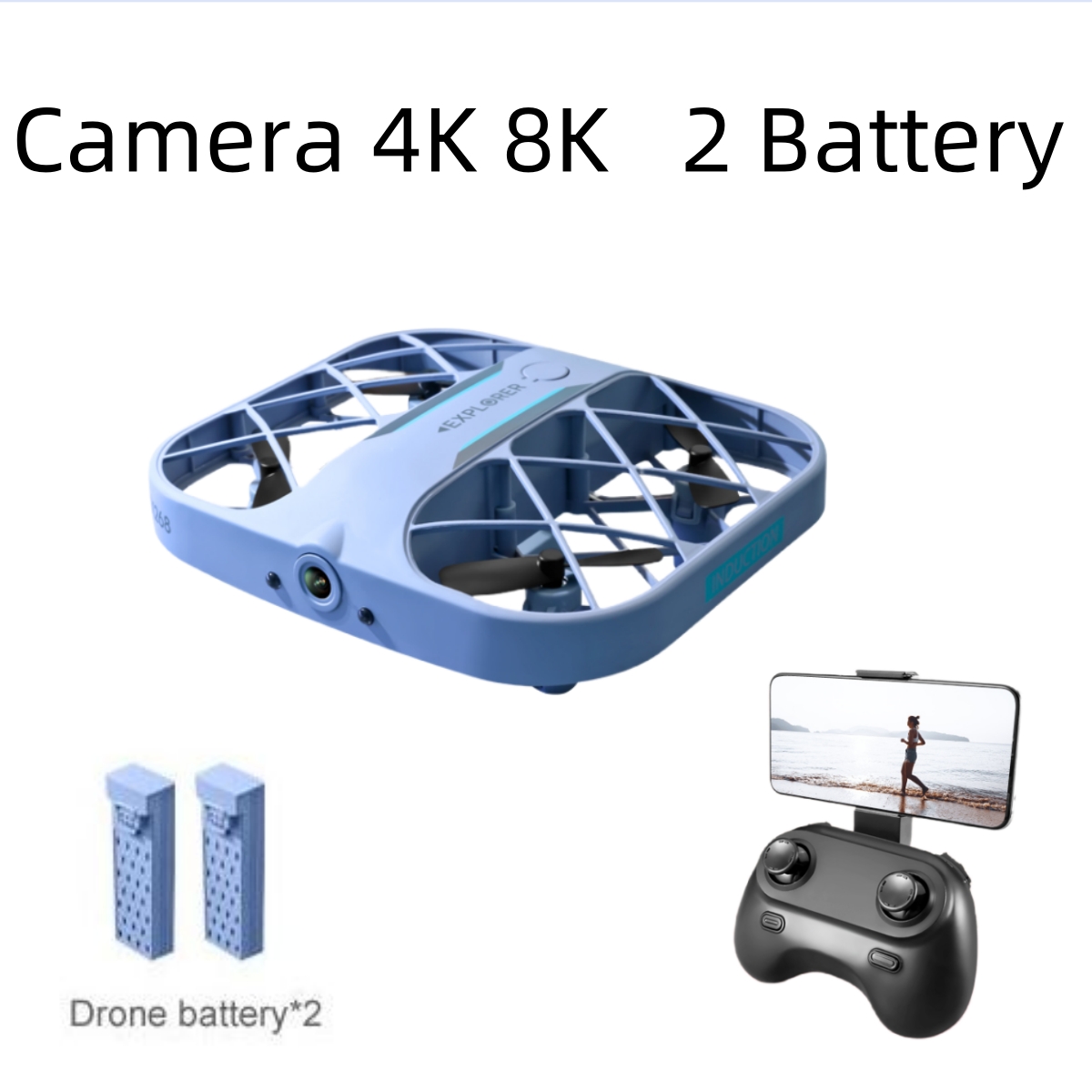 Dron Rc Quadcopter - JJRC H107 FPV RC Drone met