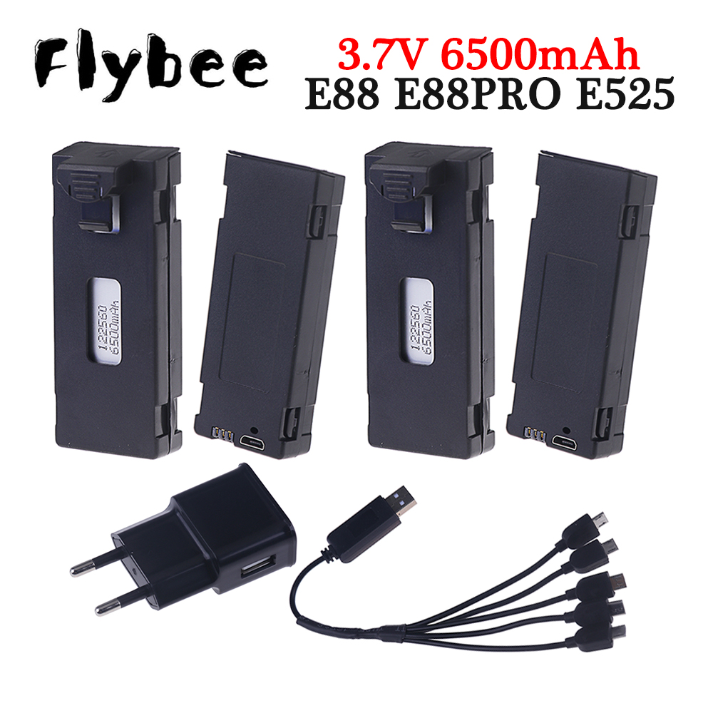 Drone Rc E99 Pro - Oplaadbare 3.7V 6500Mah Batterij Een Oplader
