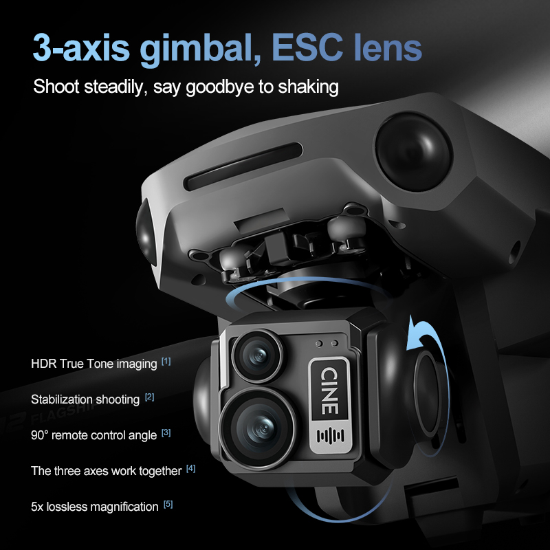 8K 3-assige Gimbal Brushless 7 - Drone Rc Folding recensie en prijs