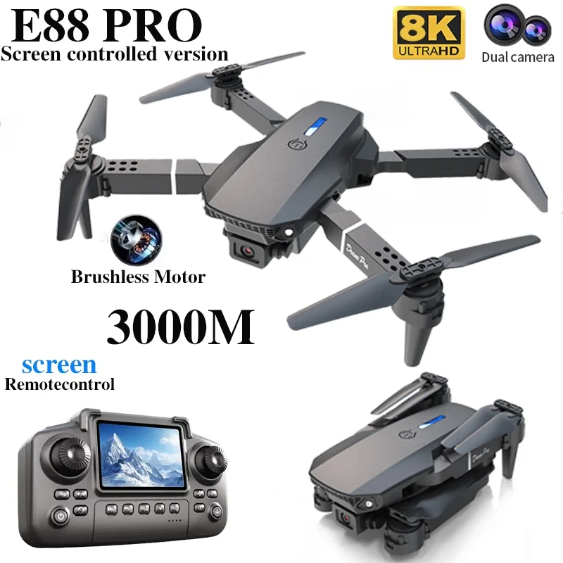 Professionele E88 PRO Drone me - Dron Rc Quadcopter recensie en prijs