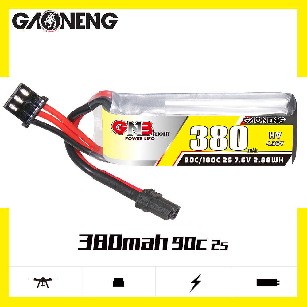 GNB 2S 7.6V 380mAh 90C/180C Li - Dron Rc Quadcopter recensie en prijs