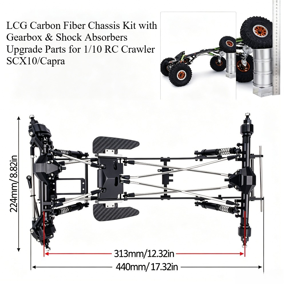 1/10 RC Rock Crawler LCG Carbo - Rc Rock Crawler recensie en prijs
